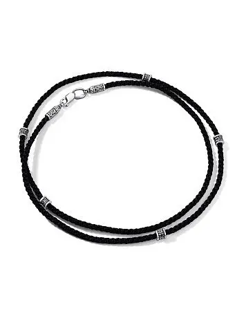 Цепь шнурок из серебра