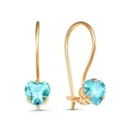 Серьги детские из красного золота