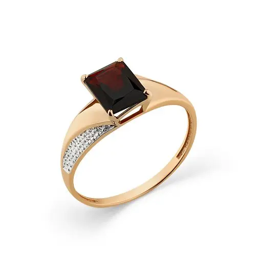 Кольцо декоративное из красного золота