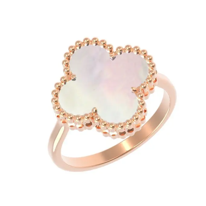 Кольцо декоративное из красного золота