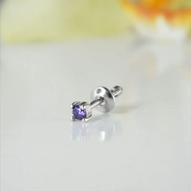 Серьги одиночные из серебра