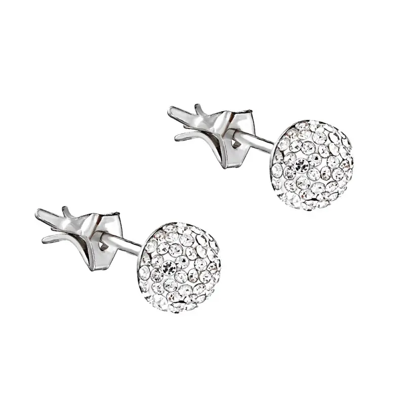 Серьги пуссеты из серебра