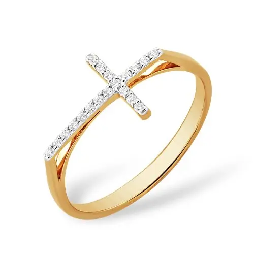 Кольцо декоративное из красного золота