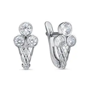 Серьги детские из серебра
