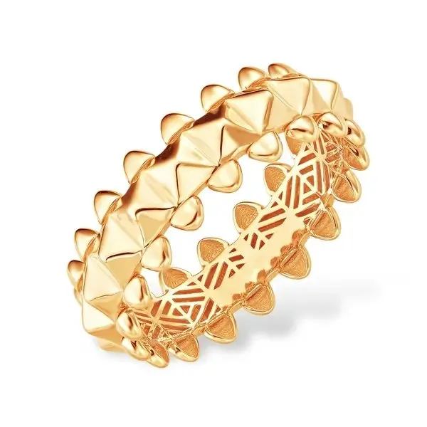 Кольцо декоративное из красного золота