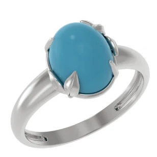 Кольцо декоративное из серебра