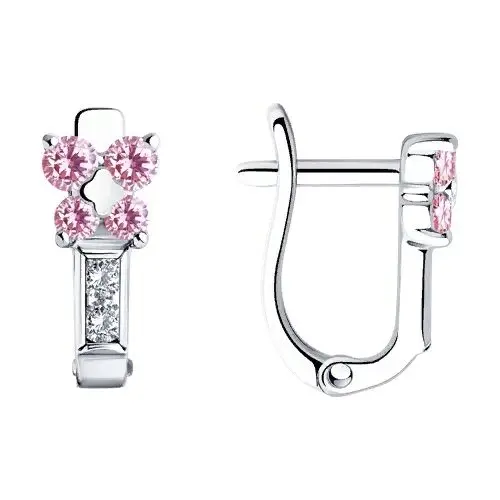 Серьги детские из серебра вид 1