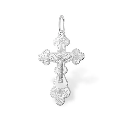 Подвеска крест из серебра