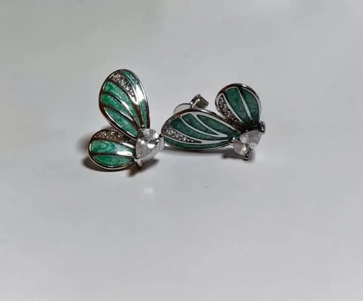 Серьги пуссеты из серебра