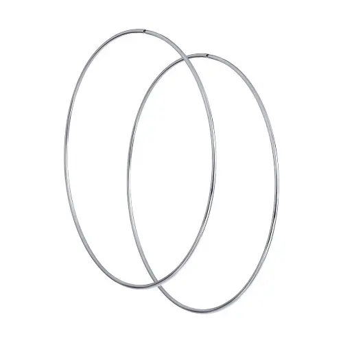 Серьги конго из серебра