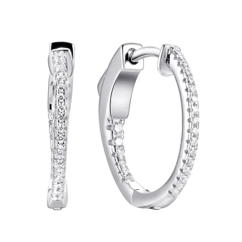 Серьги конго из серебра
