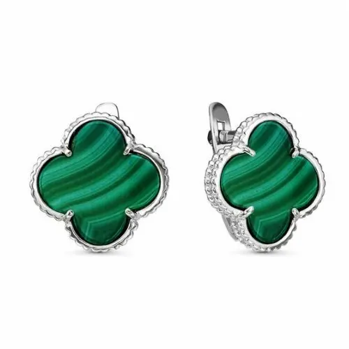 Серьги с английским замком из серебра