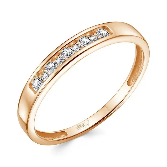 Кольцо декоративное из комбинированного золота