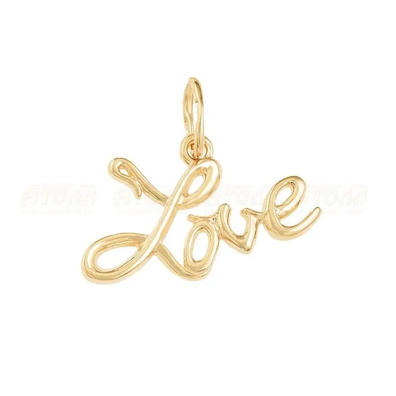 Подвеска декоративная из красного золота