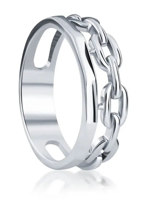 Кольцо декоративное из серебра