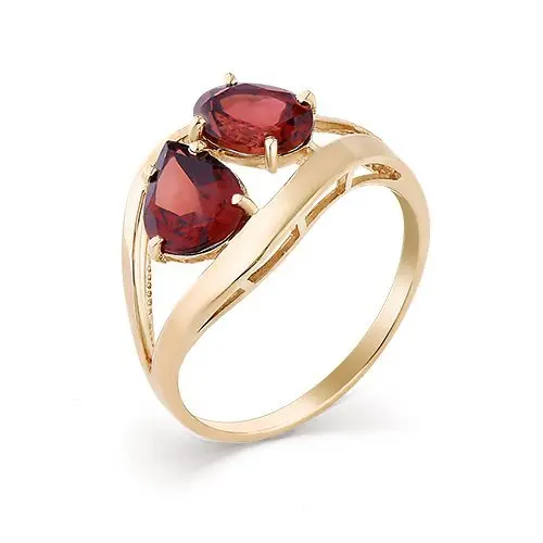 Кольцо декоративное из красного золота вид 1