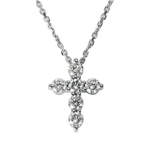 Цепь колье из белого золота