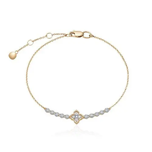 Браслет декоративный из комбинированного золота