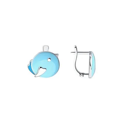 Серьги детские из серебра