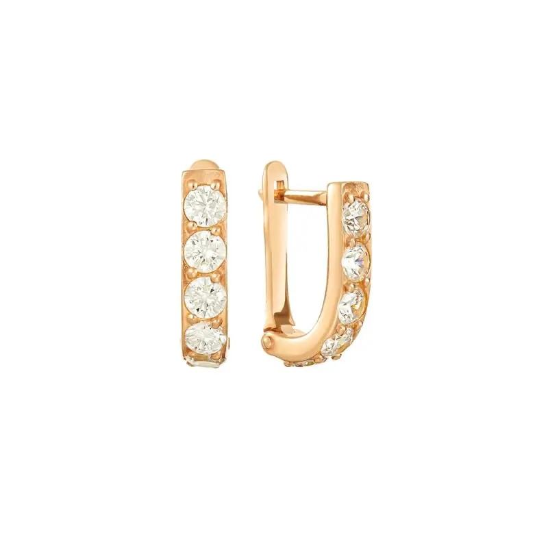 Серьги детские из позолоты