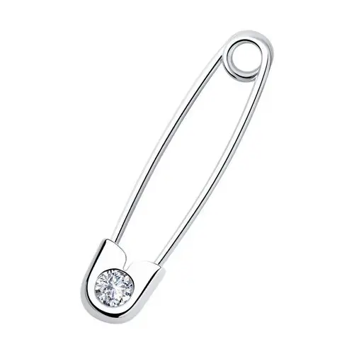 Серьги одиночные из серебра