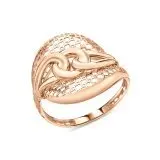 Кольцо декоративное из красного золота