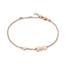 Браслет декоративный из красного золота