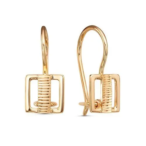 Серьги детские из красного золота