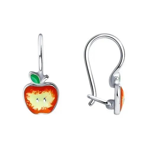 Серьги детские из серебра