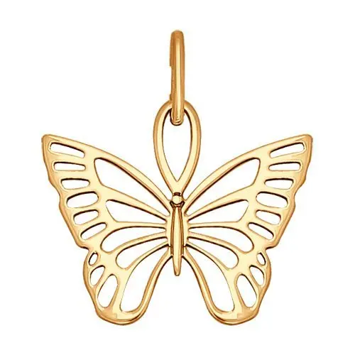 Подвеска декоративная из красного золота