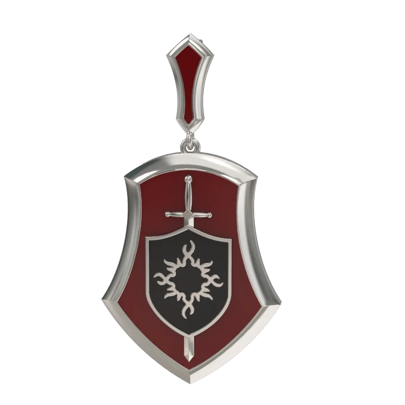 Подвеска мужская из серебра