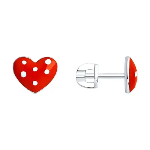 Серьги детские из серебра