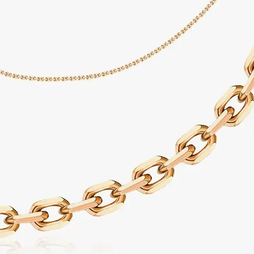 Цепь из красного золота