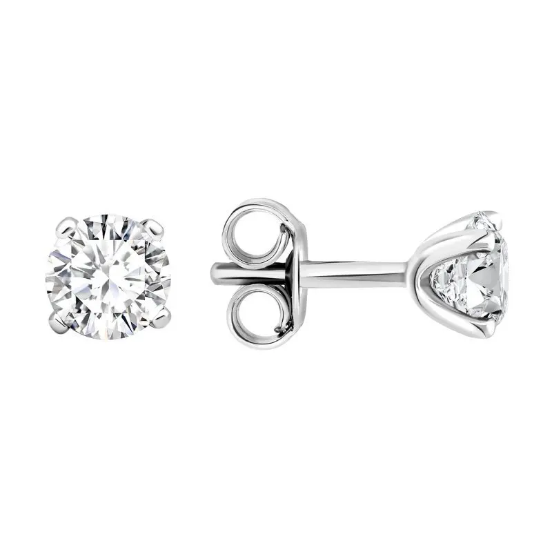 Серьги пуссеты из серебра