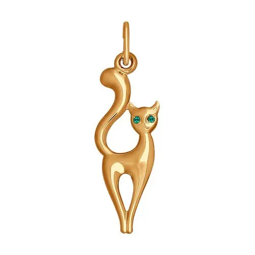 Подвеска декоративная из красного золота