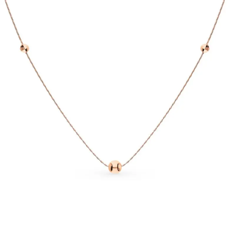 Цепь колье из красного золота