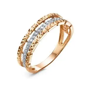 Кольцо декоративное из красного золота