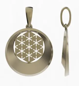 Подвеска декоративная из красного золота