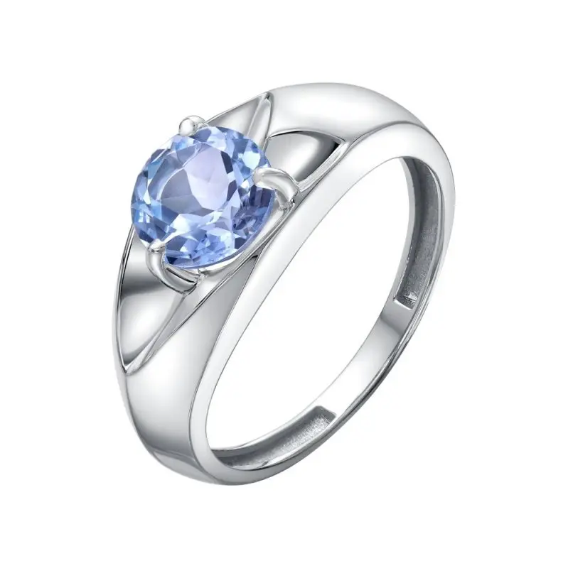 Кольцо декоративное из белого золота