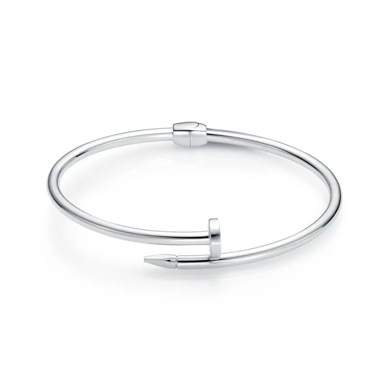 Браслет жесткий из серебра