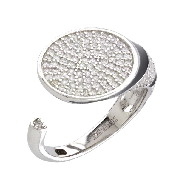 Кольцо декоративное из серебра