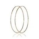 Серьги конго из красного золота без вставок