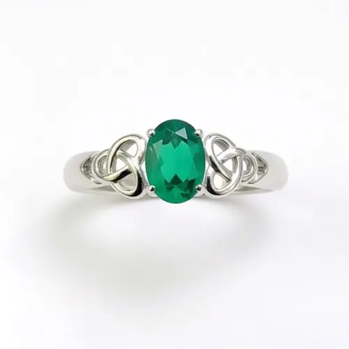 Кольцо декоративное из серебра