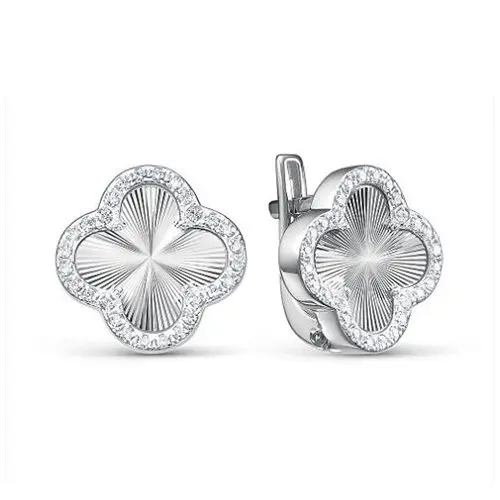 Серьги с английским замком из серебра