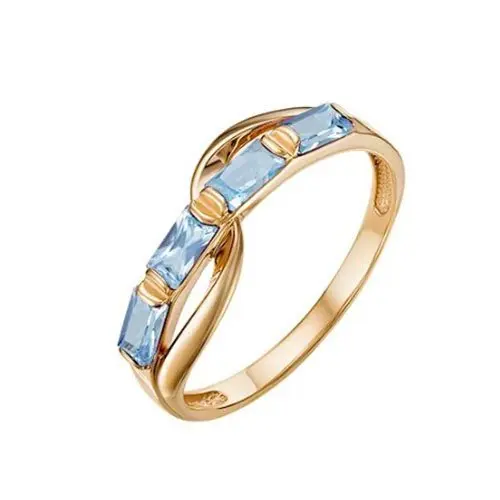 Кольцо декоративное из красного золота