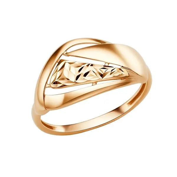 Кольцо декоративное из красного золота