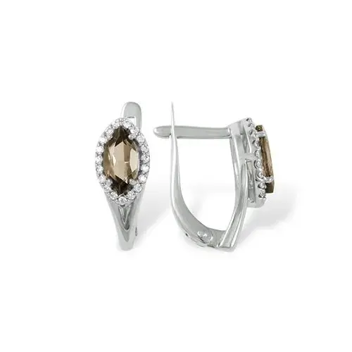 Серьги с английским замком из серебра