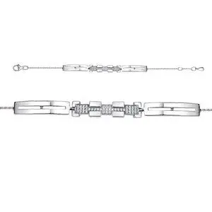 Браслет декоративный из серебра