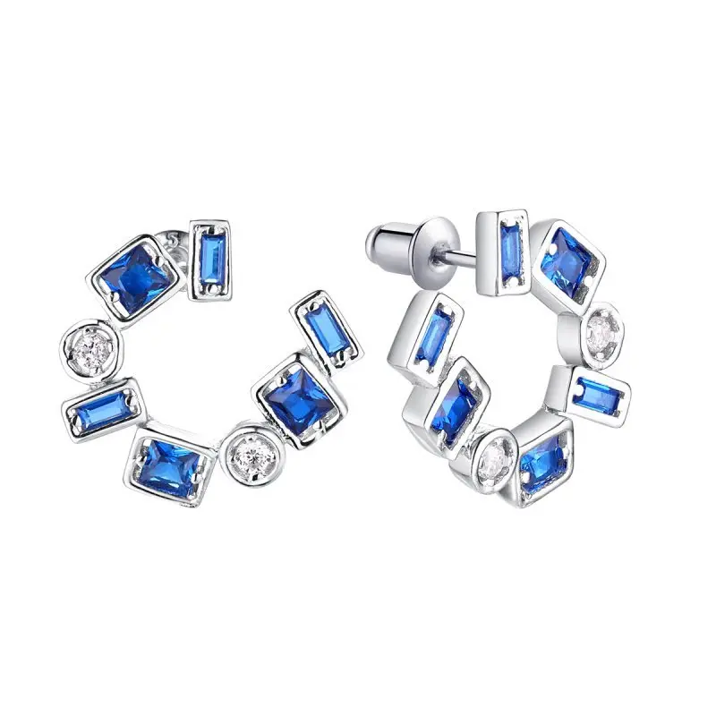 Серьги пуссеты из серебра