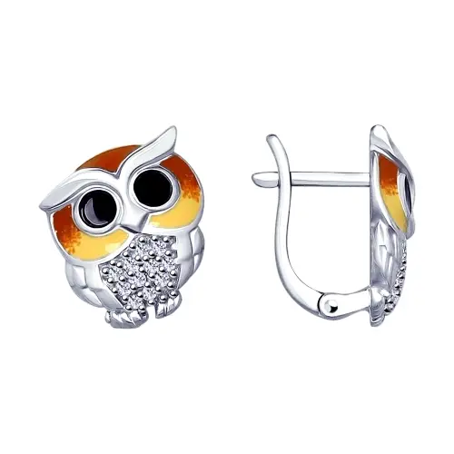 Серьги детские из серебра